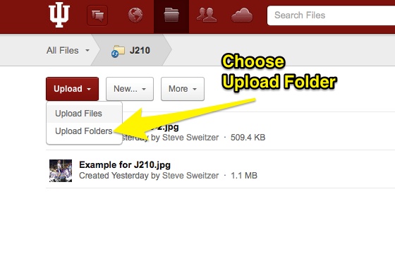 upload folder